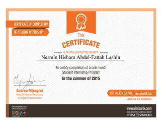 Nermin Hisham Abdel-Fattah Lashin
 