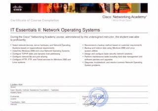 IT Essentials II Network Operating Systems
