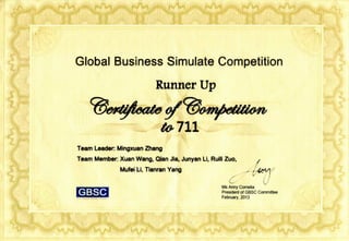 GBSC Award