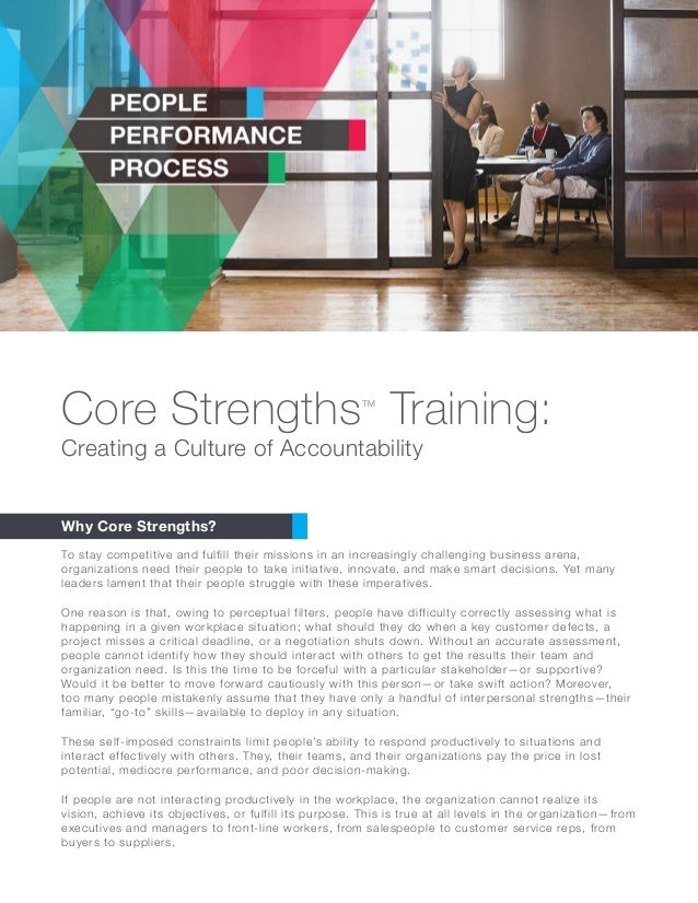 Core Strengths Training Overview