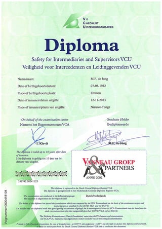 VCU VIL M.F. de Jong