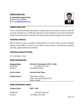 Ashraf resume