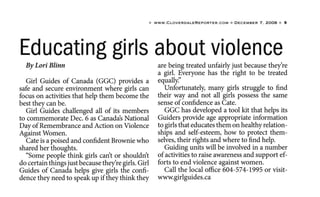 Article - Educating Girls About Violence