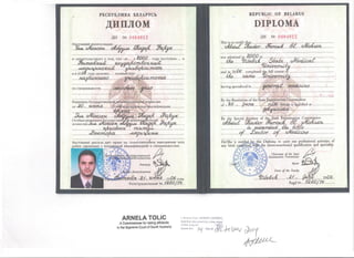 russian diploma and verification certified