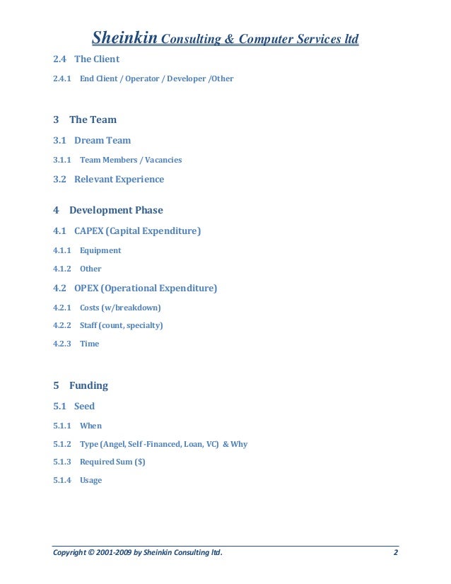 business consulting questionnaire