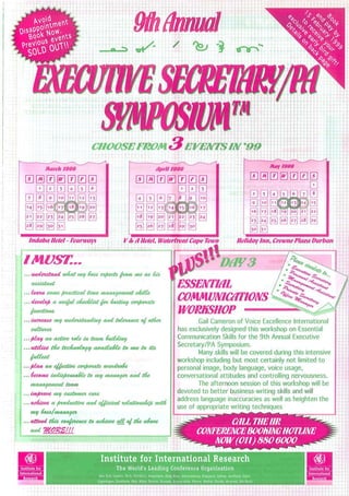 Executive Secretaries Paper 1999