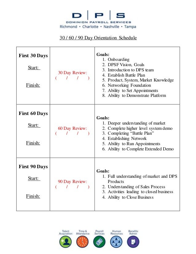 dpsf training program sample