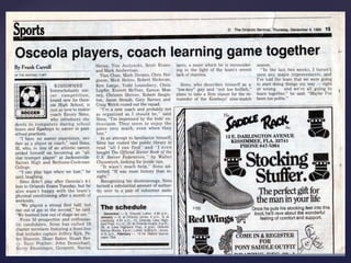 Soccer Coach Newspaper Articles