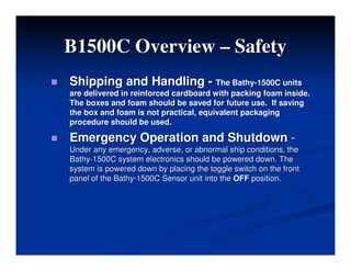 Bathy b1500cppt ( echo souder ) | PDF