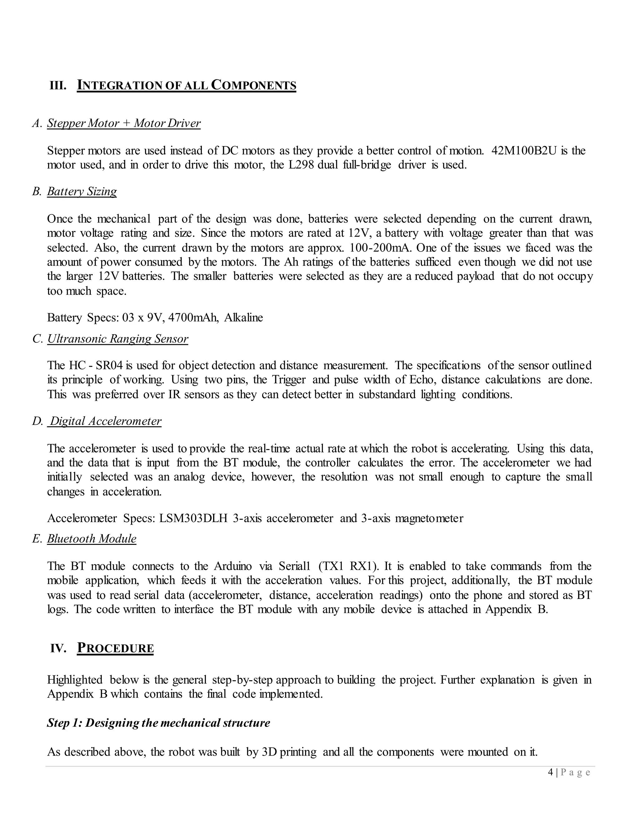 Real-Time Acceleration Control Using Bluetooth Mobile App | DOCX