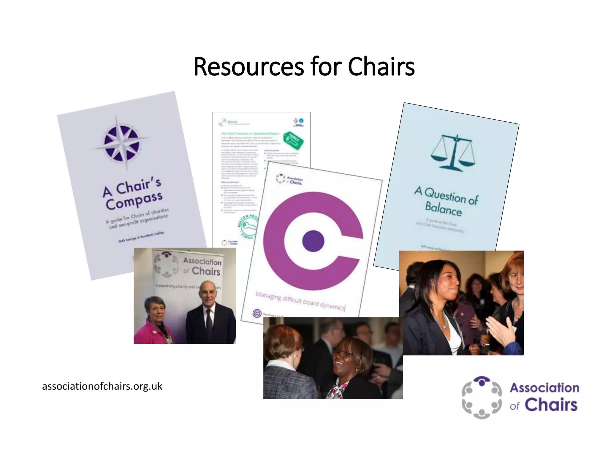 Resources for Chairs
associationofchairs.org.uk
 