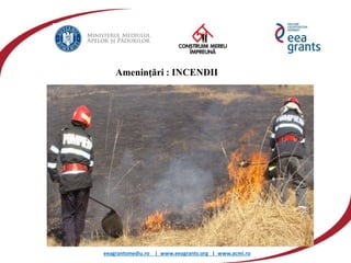 eeagrantsmediu.ro | www.eeagrants.org | www.acmi.ro
Amenințări : INCENDII
 