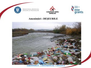 eeagrantsmediu.ro | www.eeagrants.org | www.acmi.ro
Amenințări : DEȘEURILE
 