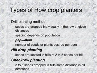 Planting Systems | PPT