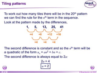 Tile Pattern Formulas 2 Sizes power point geomtryfv g bn derhgswr ee | PPT