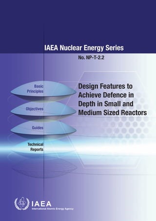 Basic
Principles
Objectives
IAEA Nuclear Energy Series
Technical
Reports
Design Features to
Achieve Defence in
Depth in Small and
Medium Sized Reactors
No. NP-T-2.2
Guides
 