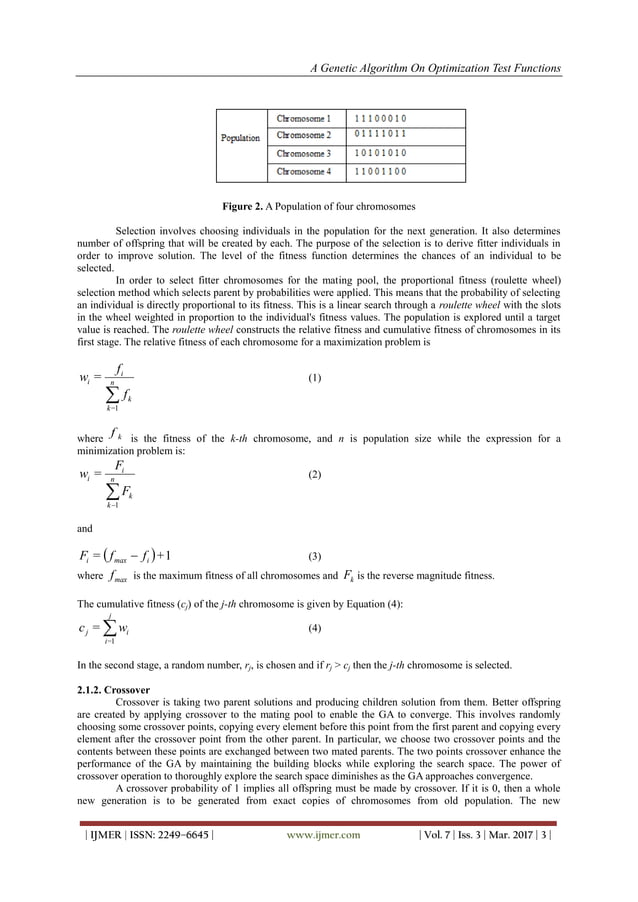 A Genetic Algorithm on Optimization Test Functions | PDF | Genetics ...