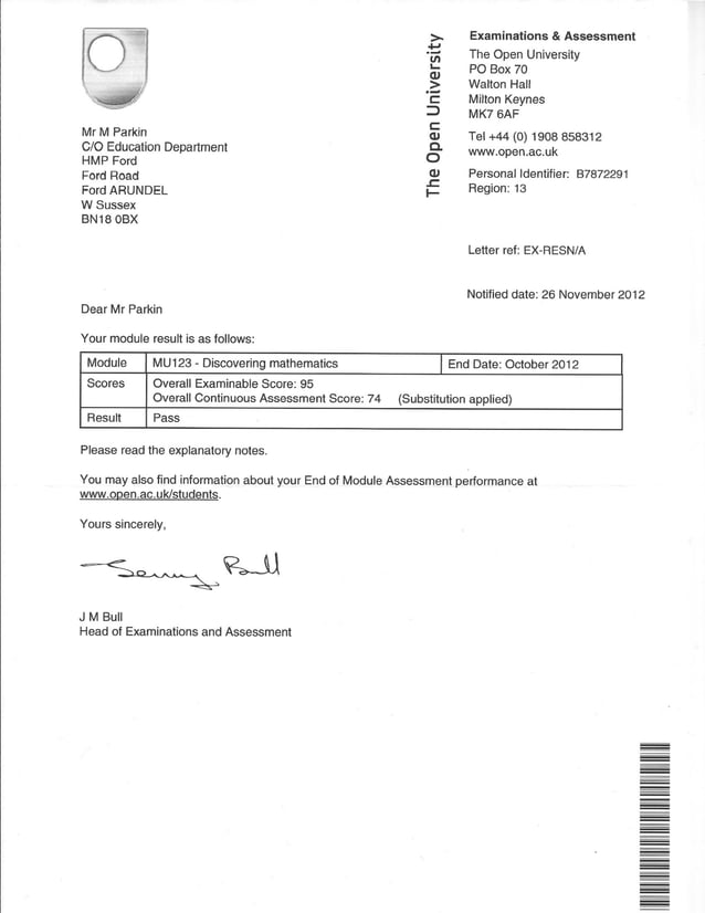 Matt qualification certificates