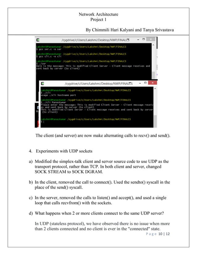 TCP sockets | PDF