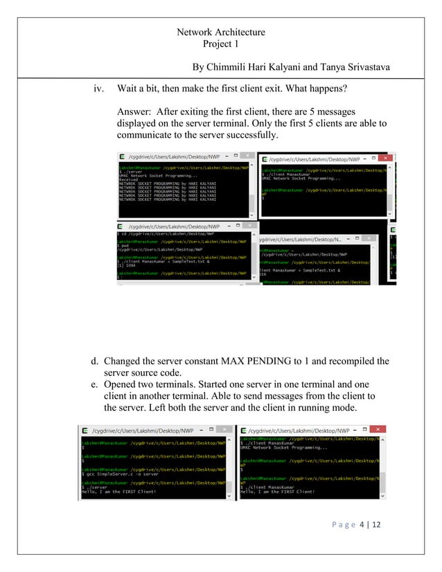 TCP sockets | PDF