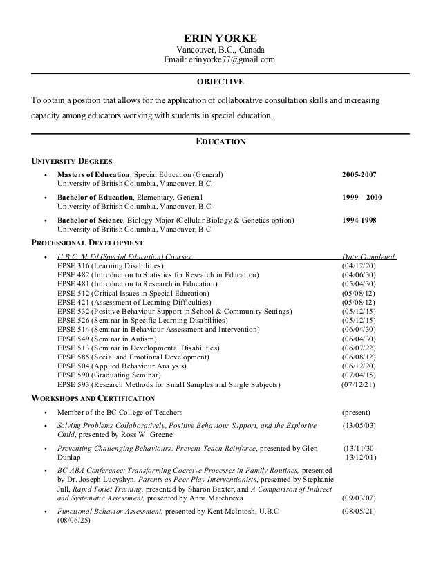 resume writing vancouver