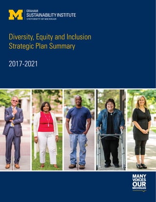 Diversity, Equity and Inclusion
Strategic Plan Summary
2017-2021
 