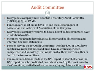 Sac Committee 2016 ICSAN MCPE Understanding the Financial Reporting Council (FRC) | PPTX