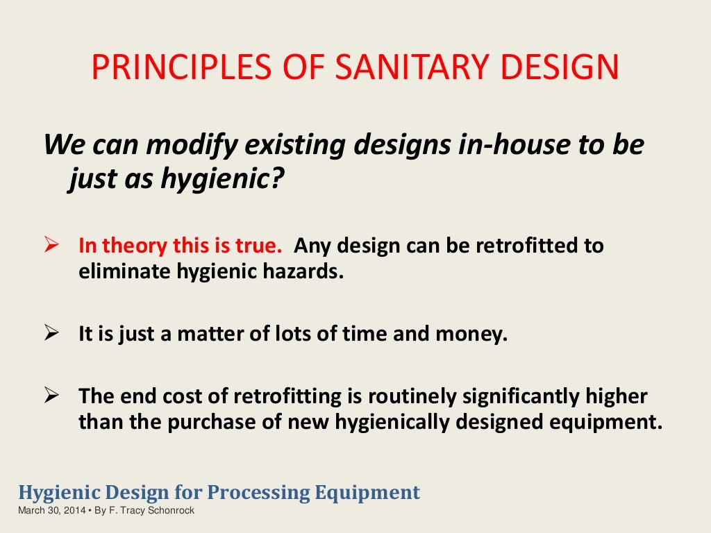 Sanitary Design An Introduction to Standards of Design Excellence Nov…