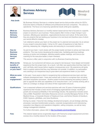 Business Advisory Services | PDF