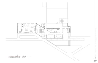E+R|ARC750JACOBSSWETNAM:MATFABLAB|UK/CoDFALL2016|EMILYFANNIN+RYANNICKEL
07
PLAN 02
scale: 1’ : 1/32”
LEVEL 2 DIG FAB + LEVEL 1 NE ENTRY
 