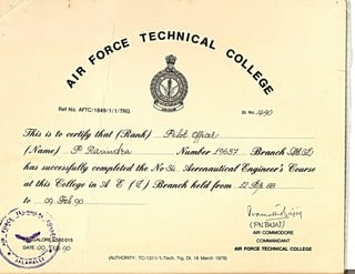 AFTC certificate