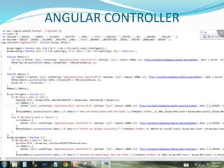 ANGULAR CONTROLLER
 