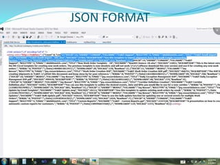 JSON FORMAT
 