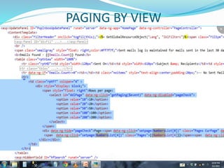 PAGING BY VIEW
 