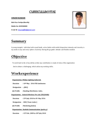 vinod cv - Copy | DOCX