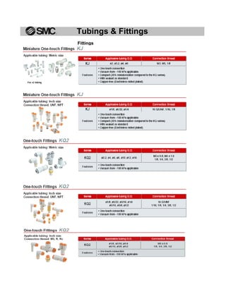 Tubings & Fittings
Fittings
 