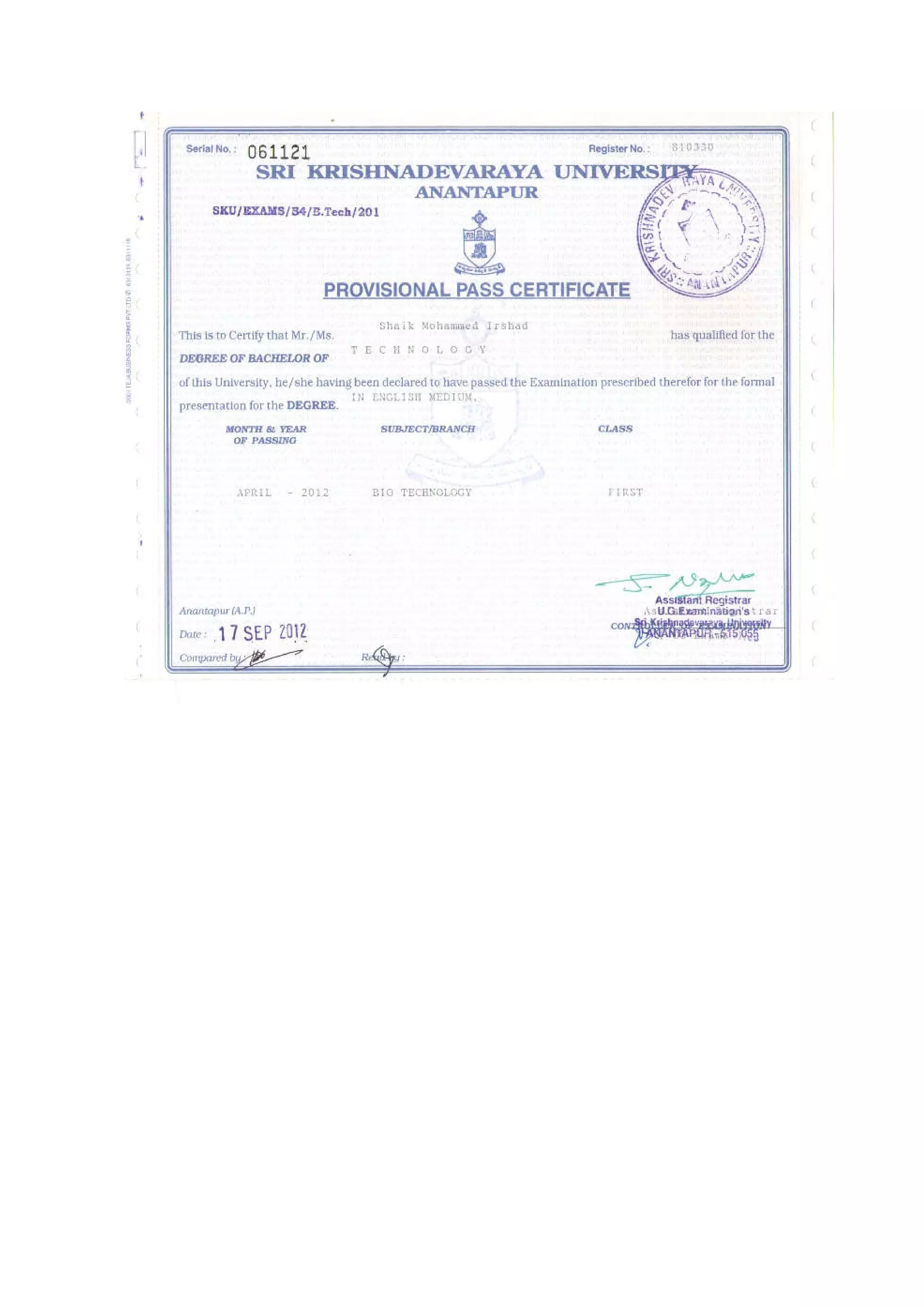 Bachelor degree certificate | PDF