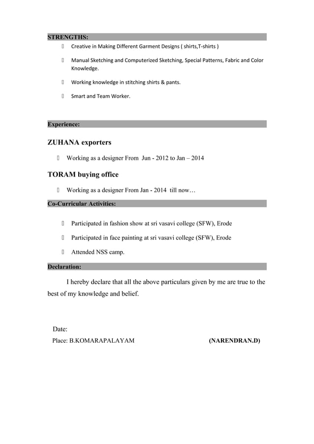 Naren New RESUME PDF naren-new-resume-pdf