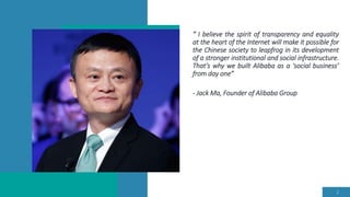 Alibaba - Building a Social Sustainable Ecosystem | PPTX