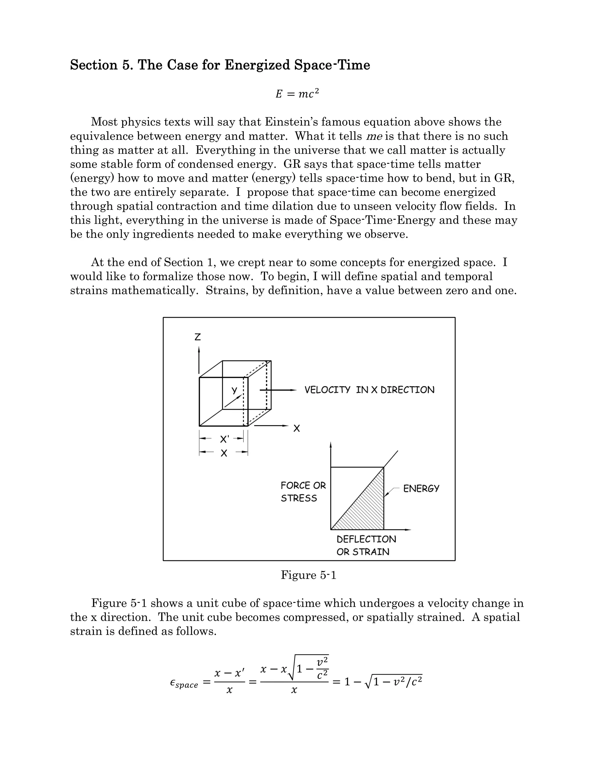 Orbital velocities were calculated at the outside of each zone based on the accumulated
mass of all the zones inside. Because of the crudeness of the model, the plot jumps up
quickly on the left side near the core. A finer spacing of data points near the core would
smooth the curve. However, this model was only intended to test Fluid Space Theory for
the prediction of higher orbital velocities outside the core than predicted by gravity alone.
As you can, see it does that very well, predicting a quite flat total orbital velocity curve all
the way to the galactic rim.
The acceleration scale factors computed for each zone are listed in Table 4-1.
Zone Scale Factor Zone Scale Factor
1 4.01 11 11.69
2 5.03 12 12.24
3 5.97 13 12.76
4 6.84 14 13.25
5 7.66 15 13.72
6 8.43 16 14.16
7 9.15 17 14.58
8 9.84 18 14.97
9 10.49 19 15.36
10 11.10 20 15.73
Table 4-1
From this simple model, acceleration scale factors reached values more than 15 times
that of gravity acting alone. The long range nature of the contraction field is also revealed
with scale factors climbing slowly from the galactic core and continuing to climb all the
way to the galactic rim, even while galactic mass content was tapering off. This
completely replicates the results of a dark matter halo, without the need to have any dark
matter at all.
Section 4.3: FST and the arrow of time.
Up until now FST development has focused on inflow fields rather than outflow
fields. The math works equally well for both and in either case, the acceleration term is
inward giving both inflow and outflow fields normal gravity fields. It is an important test
for any theory that if the arrow of time is reversed the system should retrace its history. If
reversing the arrow of time caused a planet to explode or fall out of orbit, there would be a
problem. Having inward gravity around matter in either case, FST passes the arrow of
time test.
Figure 4-6 shows the four possible cases of inflow, outflow, and forward and backward
time. Due to symmetry, these break down to two cases. Inflow going forward in time is
identical to outflow going backward in time and vise versa.
The two cases may be identified as matter and antimatter. If an inflow field were to
meet an outflow field, both moving the same direction in time, they would annihilate each
other and release the stored field energy.
 
