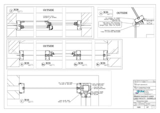 Rev No.Sheet No.
ARCHITECT
25 Oxleigh Drive,
Malaga, WA 6090
Ph: (08) 9249 2234
Fax: (08) 9249 3964
Project No.
AMAROO BUCKLEY AGED
CARE FACILITY - GOSNELLS
GARY BATT ARCHITECTS
Project
E-mail: troy@hilitealuminium.com.au
www.hilitealuminium.com.au
Hi - Lite aluminium products
BUILDER
PACT CONSTRUCTION
Windows/Doors Details
Sheet Contents
CAD dwg.
Troy.S AS NOTED
Scale Date
1009 D7 1
Scale: 1 : 2
W38
Z
Scale: 1 : 2
W30
A
Scale: 1 : 2
W39
Ba
OUTSIDE
Scale: 1 : 2
W39
B Scale: 1 : 2
W39
BcScale: 1 : 2
W39
Ba
OUTSIDE
OUTSIDE
Scale: 1 : 2
W44
C
15/12/2015
Revision as per Architect's mark-up
ISSUEDATE REMARKS
113.01.2016
 