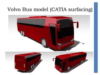 Volvo Bus model (CATIA surfacing)
 