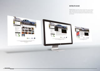 Tom Bastiman
	 Portfolio
AUTOELITE.CO.UK
WEBSITE DESIGN | Auto Elite wanted to freshen their site up, utilising
a clean upmarket look to mirror their clientele. I used SEO focussed
HTML, CSS and jQuery to include more interactive elements of the
website, such as an online booking form to enable clients to book in
cars remotely.
 