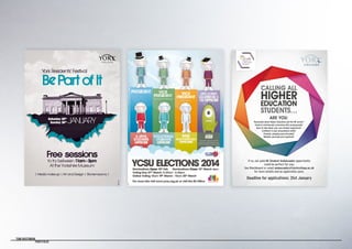 Tom Bastiman
	 Portfolio
York Residents’ Festival
BePart of It
Free sessions
to try between 11am - 3pm
At the Yorkshire Museum
| Media make-up | Art and Design | Stonemasonry |
Saturday 25th
Sunday 26th JANUARY
du7722
CALLING ALL
HIGHER
EDUCATION
STUDENTS...
ARE YOU:
Passionate about Higher Education and the HE sector?
Great at working and conversing with young people?
Keen to talk about your own student experience?
Confident in your presentation skills?
Friendly, outgoing and articulate?
Reliable, punctual and organised?
If so, our paid HE Student Ambassador opportunity
could be perfect for you.
See Blackboard or email ambassadors@yorkcollege.ac.uk
for more details and an application pack.
Deadline for applications: 31st January
 