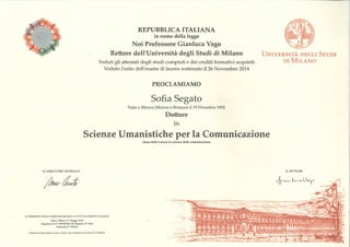 certificato laurea