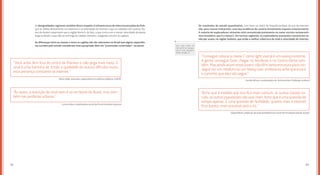 8382
As desigualdades regionais também dizem respeito à infraestrutura de telecomunicações do País,
que se reflete diretamente na cobertura e na velocidade da internet a que os cidadãos têm acesso. Da-
dos da Anatel comprovam que a região Norte é, de fato, a que conta com a menor velocidade de banda
larga no Brasil, o que não se restringe às cidades menores, chegando a incluir as capitais.
As diferenças entre as classes e entre as regiões são tão relevantes no Brasil que alguns especialis-
tas ouvidos pelo estudo consideram mais apropriado falar em “juventudes conectadas”, no plural.
“Você anda 3km fora do centro de Manaus e não pega mais nada. O
sinal é uma 	barrinha ali. Então a qualidade do acesso dificulta muito
essa presença constante na internet.”
“Às vezes, a restrição de sinal nem é só no Norte do Brasil, mas tam-
bém nas periferias urbanas.”
Mario Volpi, educador, especialista em políticas públicas, UNICEF
Larissa Alves, mobilizadora social do Porvir/Instituto Inspirare
Os resultados do estudo quantitativo, com base no índice de frequência/tipos de uso da internet,
são, para nossos intérpretes, uma boa evidência do cenário brevemente exposto anteriormente.
A maioria de exploradores iniciantes está concentrada justamente no maior extrato socioeconô-
mico brasileiro, que é a classe C. Em termos regionais, os exploradores avançados concentram-se,
não por acaso, na região Sudeste, que exibe a melhor cobertura de sinal e velocidade de internet.
“Conseguir colocar a classe C como light user já é um avanço enorme.
A gente conseguir fazer chegar no Nordeste e no Centro-Oeste tam-
bém. Mas ainda assim esses jovens não têm tanta estrutura para con-
seguir ser um medium ou um heavy user, embora eu ache que esse é
o caminho que eles vão seguir.”
“Acho que à medida que isso fica mais comum, as outras classes so-
ciais, as outras populações vão usar mais. Acho que é uma questão de
tempo apenas. É uma questão de facilidade, quanto mais a internet
ficar barata, mais acessível será o 4G.”
	 Camila Achutti, embaixadora do Technovation Challenge no Brasil
Edgard Barki, professor de empreendedorismo social da Fundação Getúlio Vargas
Leia mais sobre os
três perfis de navega-
ção e suas peculiari-
dades na pág. 37.
 