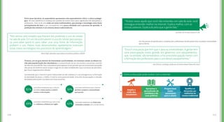 111110
Entre essas barreiras, os especialistas apresentam uma especialmente crítica: a cultura pedagó-
gica. Há uma resistência à mudança dos padrões de ensino entre parte significativa de educadores e
professores. Trata-se de uma visão um tanto tradicionalista, que enxerga a tecnologia como fonte
principalmente de lazer e, por consequência, teria pouca afinidade com o processo de aprender. A
proibição dos celulares é um sintoma desse tradicionalismo.
Vivemos, em um grau distinto de intensidade e profundidade, um momento similar ao dilema tra-
zido pela popularização das calculadoras e a sua permissão de uso nas escolas e nas provas, ocorrido
ao redor dos anos 80/90. Pais e educadores preocupavam-se em permitir que um instrumento que podia
não passar de modismo viesse ocupar o lugar de um saber estabelecido e que o processo de aprendiza-
gem fosse negativamente afetado.
Considerando que a internet é parte indissociável da vida cotidiana e o seu protagonismo na formação
da identidade do jovem, o melhor é tratá-la como potencial aliada. Uma série de percepções e atitudes
declaradas pelos jovens corrobora com esse raciocínio:
Mario Volpi, educador, especialista em políticas públicas, UNICEF
“Nós temos sete estados que fizeram leis proibindo o uso de celular
na sala de aula. Em vez de estimularem o uso do celular para pesqui-
sa, para saber operá-lo, 	para saber usar essa fonte de informação,
proíbem o uso. Países mais desenvolvidos rapidamente inseriram
essas novas tecnologias nos processos de aprendizagem.”
concordam totalmente que a internet
possibilita maior acesso a conheci-
mentos e informações.
concordam totalmente que usar a inter-
net melhorou a fluência em inglês.
concordam totalmente que a internet
permite o preparo e autoavaliação
para provas.
concordam totalmente que ficam mais
motivados a estudar com o uso de internet.
92%
49%
50%
42%
Um dos pontos de partida para a mudança dos profissionais da área pode estar na própria universidade
que os forma.
Inês Vitorino, socióloga, professora da Universidade Federal do Ceará
“Essa é uma pauta que tem que ir para as universidades. A gente tem
uma preocupação muito grande dos governos com equipamentos,
que, na verdade, são temporários, e há uma preocupação menor com
a formação dos professores para o uso desses equipamentos.” 
(Curitiba, 20-24 anos, classes C e D)
“Muitas vezes aquilo que você não entendeu em sala de aula, você
consegue entender melhor na internet. Explica melhor, com as
nossas palavras. Explica do jeito que a gente fala.”
Como a educação pode evoluir com a internet:
Amplia a
visão dos
estudantes
Aproxima o
aprendizado do
cotidiano e de
suas práticas
Proporciona
maior
autonomia
para o aluno
Qualifica as
demandas por
melhorias no
ensino tradicional
 