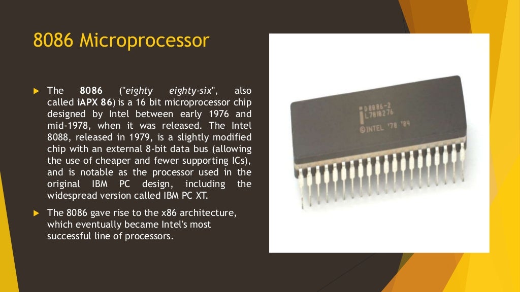 Types of Microprocessor 8085 and 8086