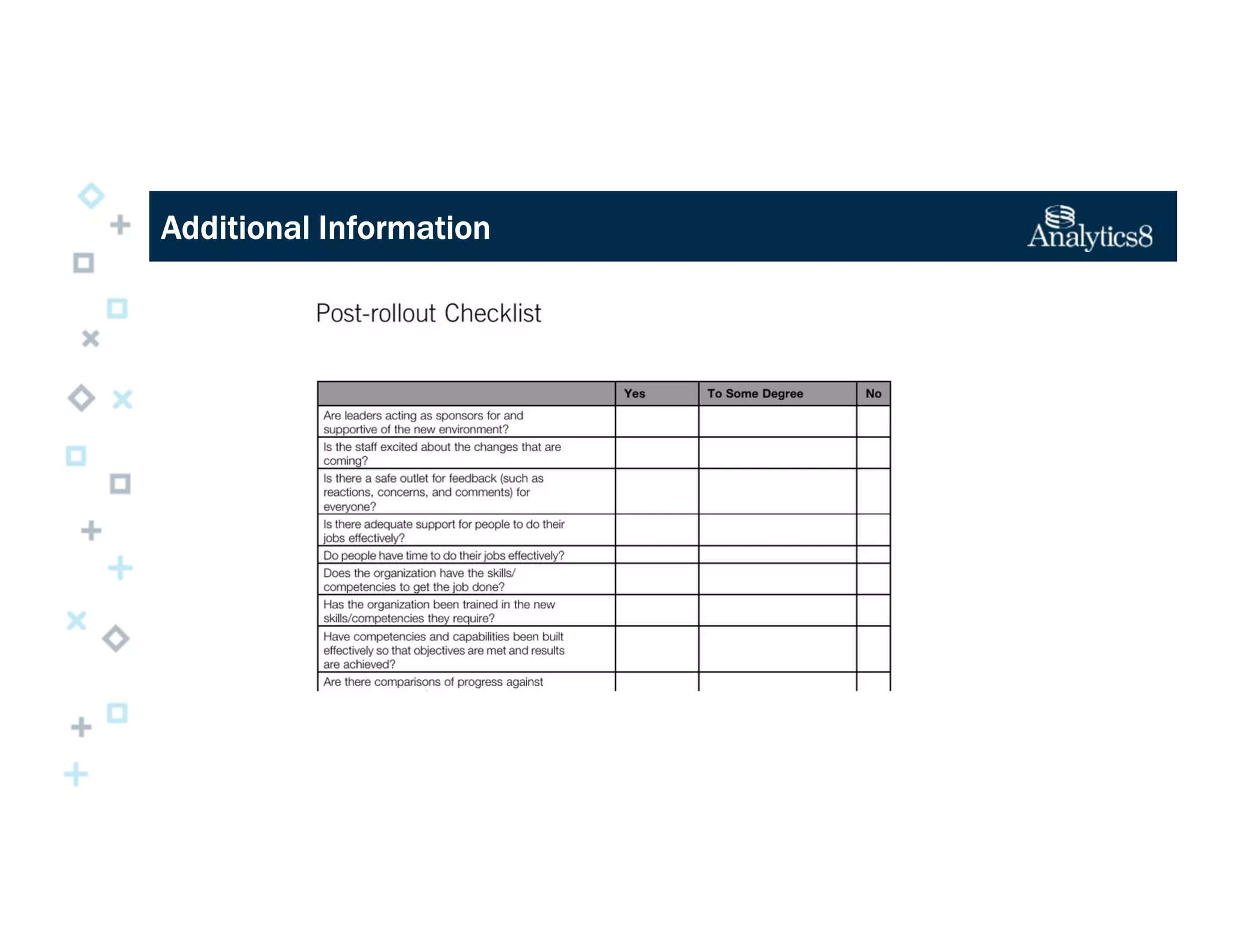 Additional InformationAdditional InformationAdditional InformationAdditional Information
 