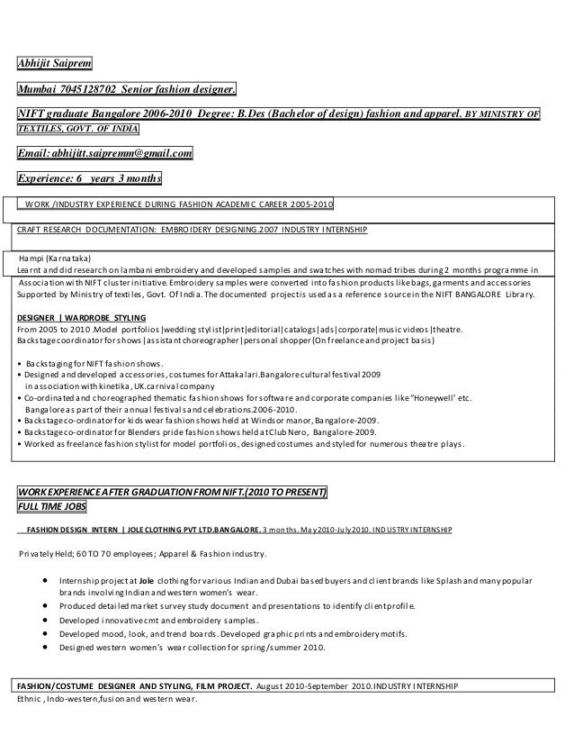 personal shopper resume